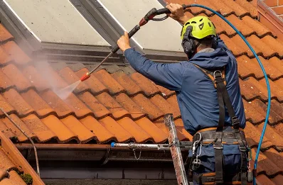 Démoussage et hydrofuge de toiture à Plainfaing